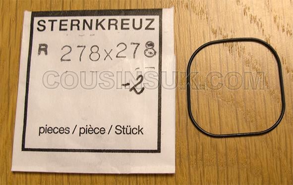 Square, Rounded Corners (O-Ring), 27.80 x 27.80 x 0.70mm Gasket