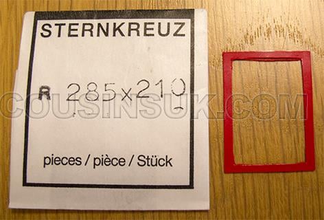 Rectangle (Flat), 28.50 x 21.00 x mm Gasket