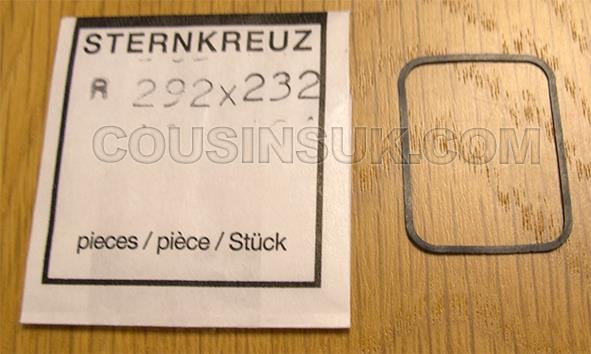 Rectangle, Rounded Corners (Flat), 29.20 x 23.20 x 0.45mm Gasket