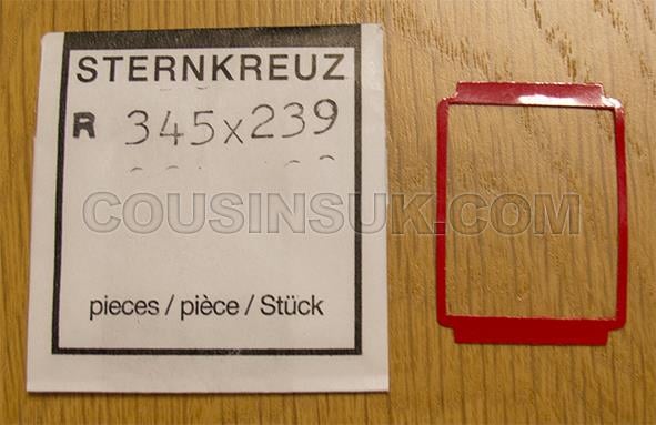 Rectangle (Flat), 34.50 x 23.90 x 0.40mm Gasket