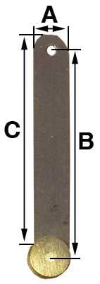 B = 32.0mm (A = 6.25mm & C = 28.0mm) English Dial, Fusee, Indian