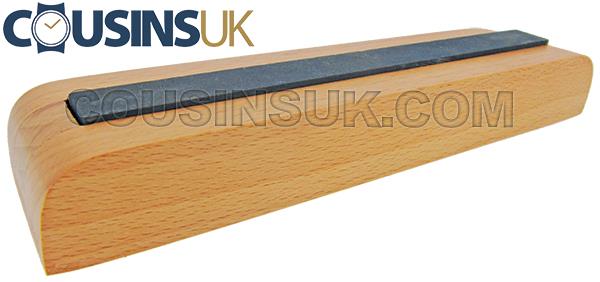 Square India Stone on Wooden Base, Indian