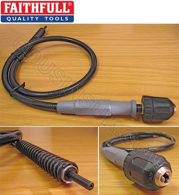 Flexible Drive Shaft with Keyless Chuck
