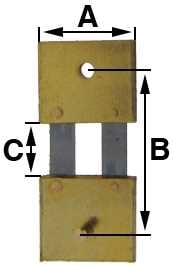 B = 17.5mm (A = 11mm & C = 6.0mm)