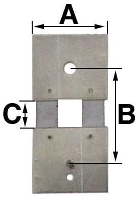 B = 15.5mm (A = 12mm & C = 4.2mm)