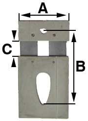 B = 18.0mm (A = 12mm & C = 4.0mm)
