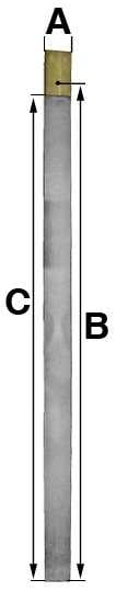 B = 116mm (A = 6.0mm & C = 110mm) English Dial, Fusee