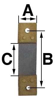 B = 15.5mm (A = 5.0mm & C = 8.5mm)