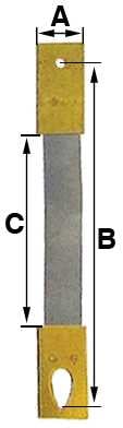 B = 33.0mm (A = 5.0mm & C = 18.5mm)