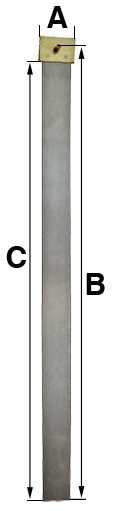 B = 126mm (A = 10mm & C = 120mm)