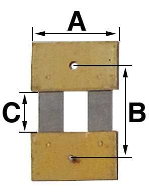 B = 15.5mm (A = 14mm & C = 6.5mm)