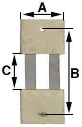 B = 19.5mm (A = 10mm & C = 8mm)