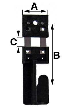 B = 19.0mm (A = 8.0mm & C = 3.0mm) Thickness 0.05mm