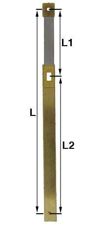 L = 73mm (L1 = 26mm & L2 = 47mm)