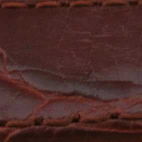 Chestnut 20mm (18mm) Crocodile Grain