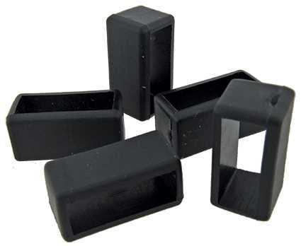 Black 16mm PVC Strap Keepers