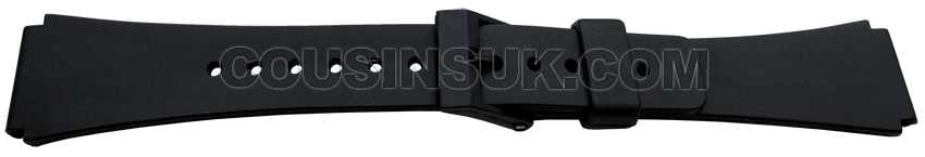 18mm (22mm) Black Buckle