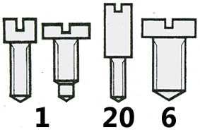 Bridge Screws (Wristwatch) Assorted