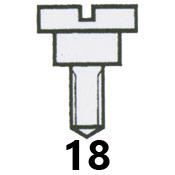 Shouldered Screws, Left Handed (Wristwatch) Assorted