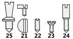 Dial Screws (Wristwatch) Assorted