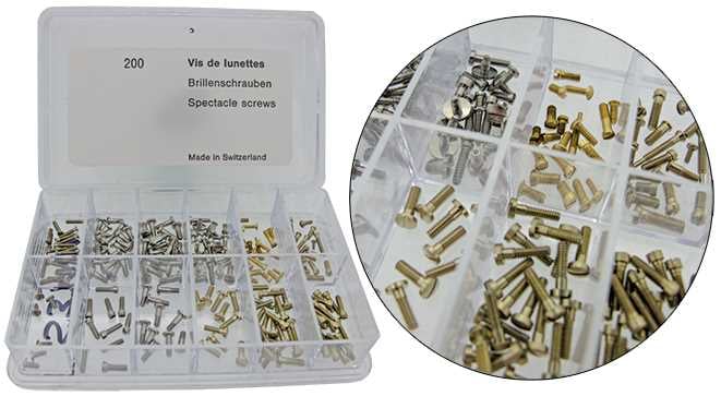 Spectacle Screws, Assortment - Box Set