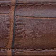 Brown 18mm (16mm) Croc Grain