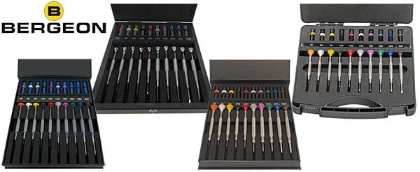 Bergeon Screwdriver Sets, Cases