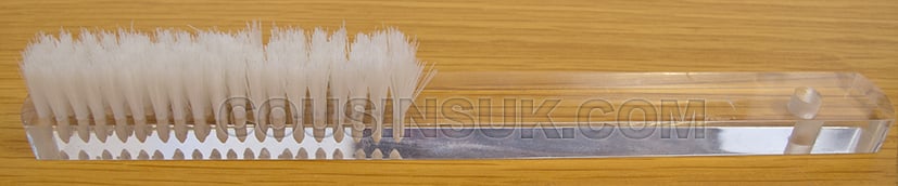 Soft Bristle Brush (4 Row), Clear Handle
