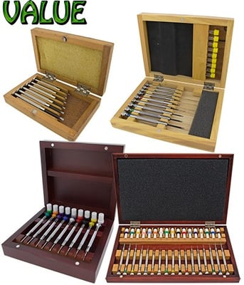 Value Screwdriver Sets, Wooden Cases