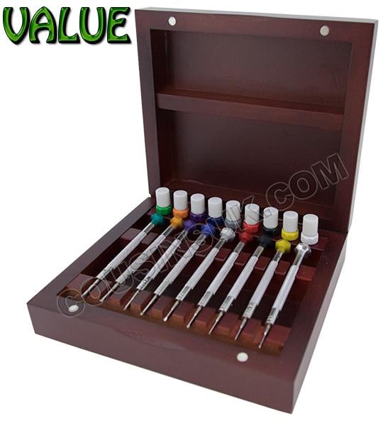 Set of 9, Ergonomic, Includes Cross Head