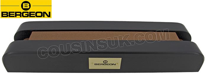 Square India Stone on Wooden Base, Bergeon