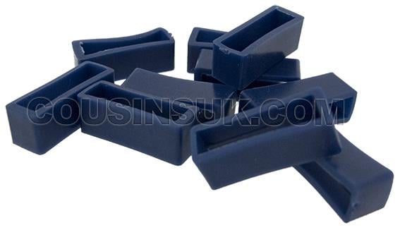 Blue 26mm PVC Strap Keepers
