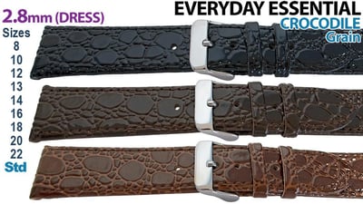 Crocodile - Dress (2.8mm) Elegance, High Shine