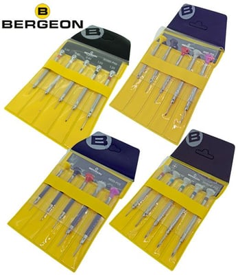 Bergeon Screwdriver Sets, Plastic Wallets