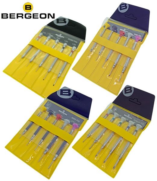 Bergeon Screwdriver Sets, Plastic Wallets