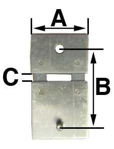 B = 10.5mm (A = 8.0mm & C = 1.0mm)