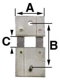 B = 12.5mm (A = 8.0mm & C = 2.7mm)
