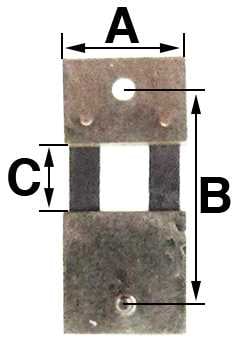 B = 14.0mm (A = 8.0mm & C = 3.5mm)