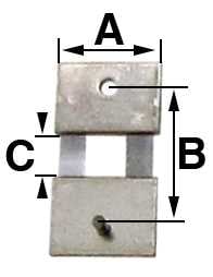 B = 11.0mm (A= 8.0mm & C = 3.6mm)