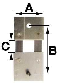 B = 13.0mm (A = 8.0mm & C = 3.1mm)