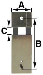 B = 18.0mm (A = 8.0mm & C = 2.8mm)