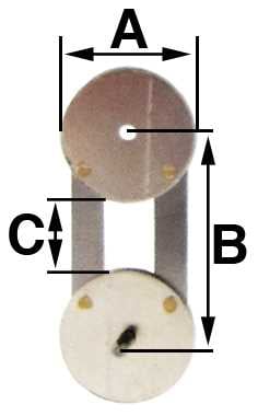 B = 13.0mm (A = 8.0mm & C = 4.0mm)
