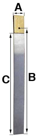 B = 65.0mm (A = 6.0mm & C = 57.0mm) English Dial, Fusee