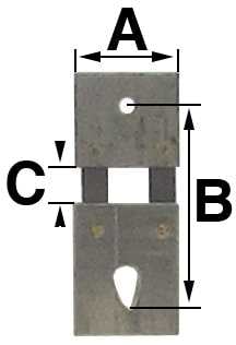 B = 15.5mm (A = 8.0mm & C = 2.5mm)