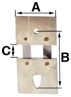 B = 14.0mm (A = 10.0mm & C = 3.0mm)