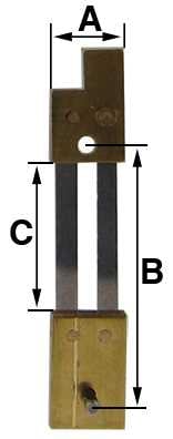 B = 16.5mm (A = 6.0mm & C = 9.5mm)