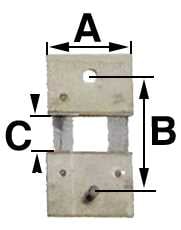 B = 11.0mm (A = 8.0mm & C = 3.2mm)