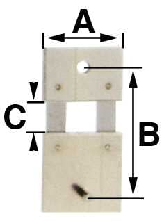 B = 13.0mm (A = 8.0mm & C = 2.8mm)