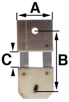 B = 13.0mm (A = 8.0mm & C = 3.3mm)