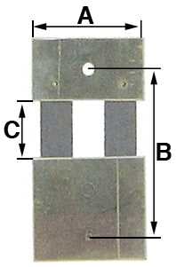 B = 21.0mm (A = 14mm & C = 6.9mm)
